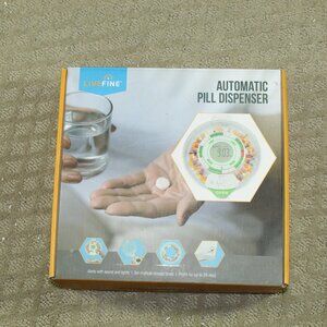 Live Fine 28-Day Automatic Pill Dispenser with Upgraded LCD Display Key Lock